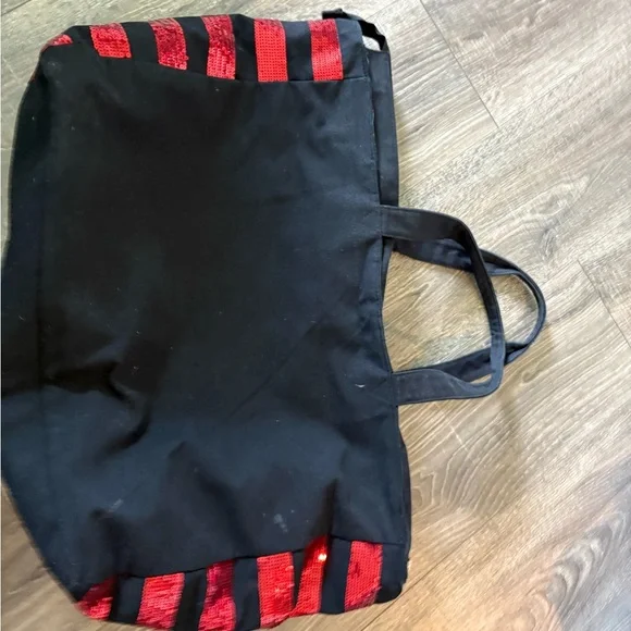 Victoria's Secret Black and Red Tote Bag - Picture 2 of 2